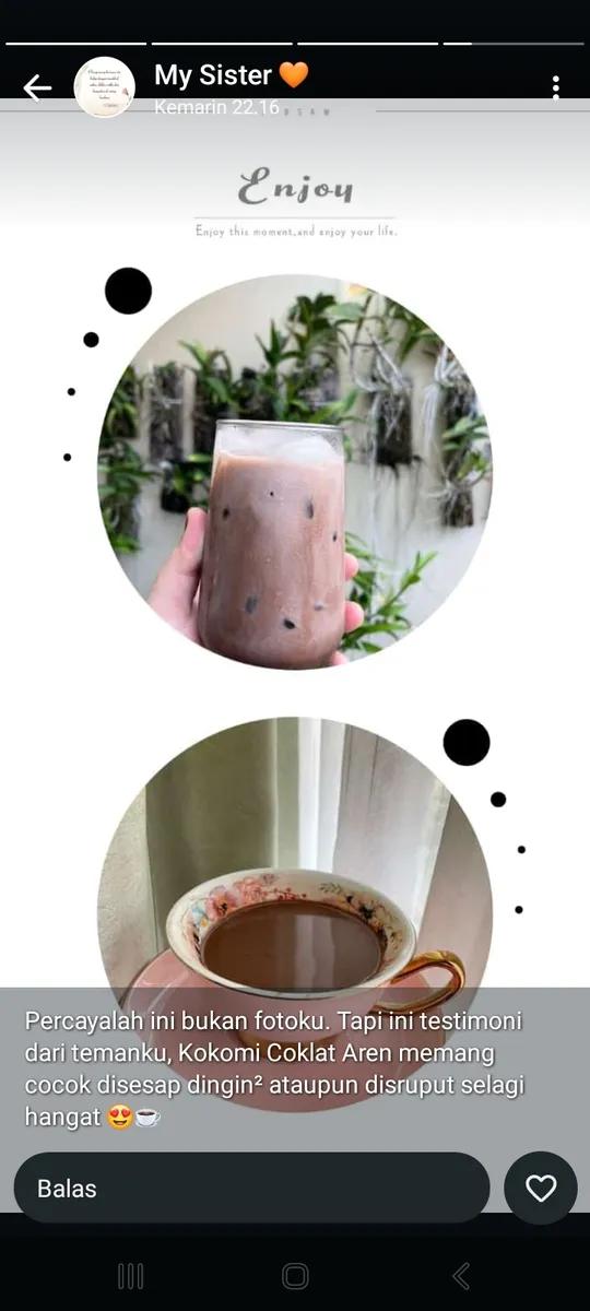 Kokomi extra dark - Minuman serbuk coklat dengan gula aren foto 2