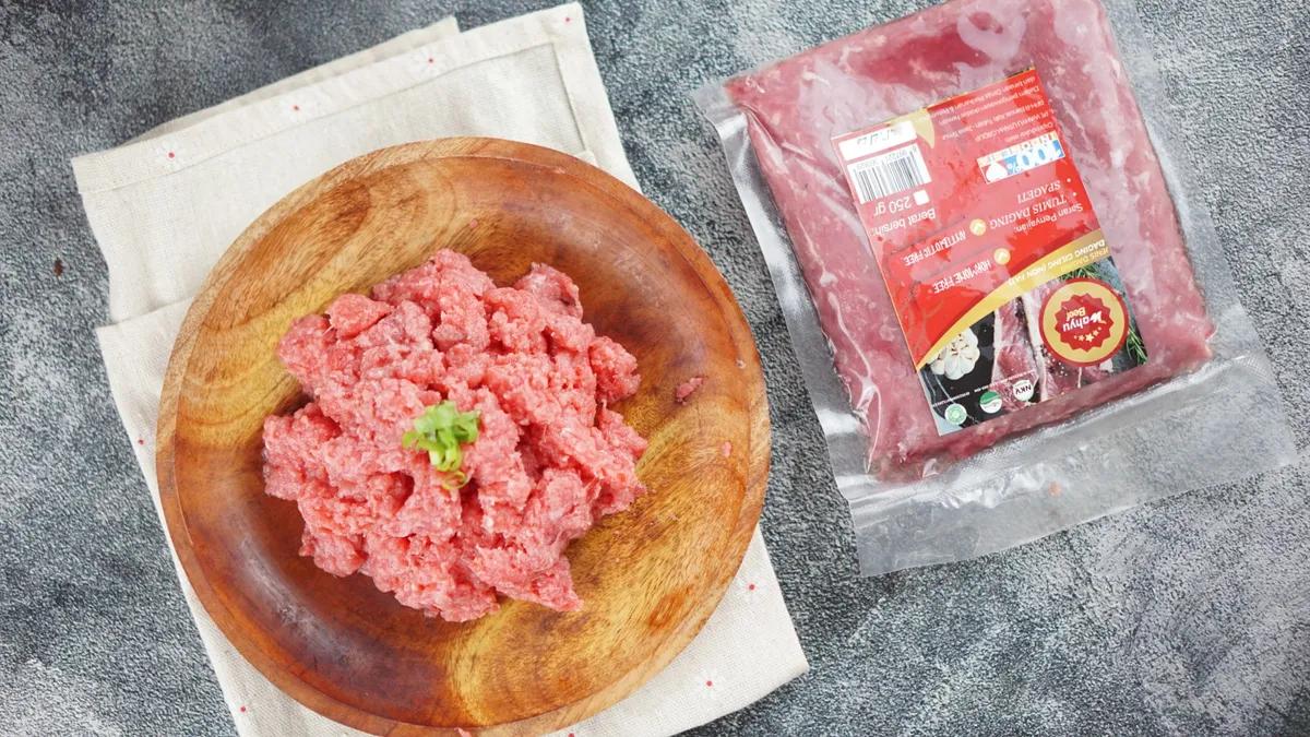 Daging sapi organik lokal - Giling non fat 250gr