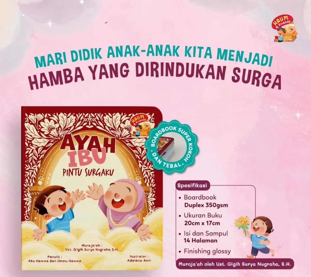 Boardbook- Ayah Ibu Pintu Surgaku by Haum Publishing